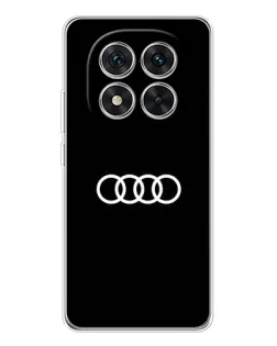 Чехол для Xiaomi Redmi Note 14 Pro Plus с картинкой «Audi White Logo»
