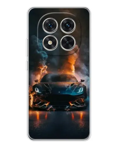 Чехол для Xiaomi Redmi Note 14 Pro Plus с картинкой «Lamborghini дымная эстетика»