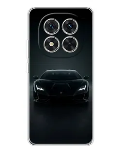 Чехол для Xiaomi Redmi Note 14 Pro Plus с картинкой «Черный Lamborghini Aventador»