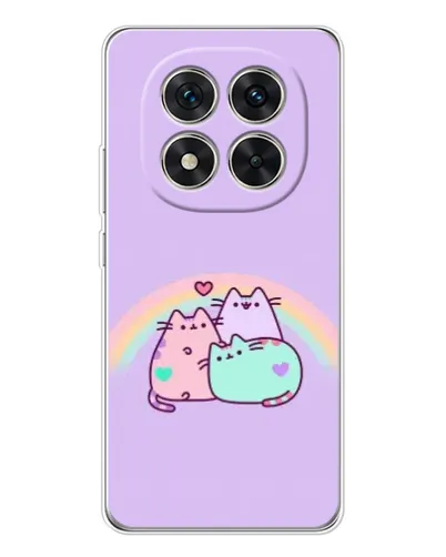Чехол для Xiaomi Redmi Note 14 Pro Plus с картинкой «Радужные Пушины»