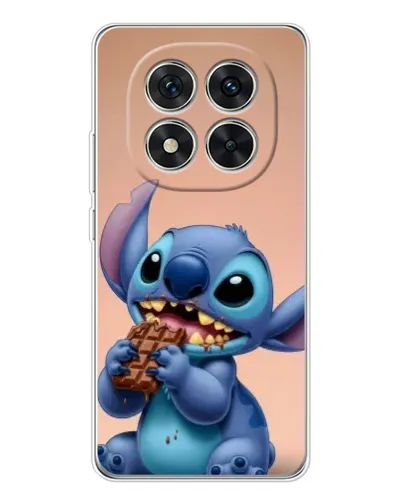 Чехол для Xiaomi Redmi Note 14 Pro Plus с картинкой «Стич ест шоколад»