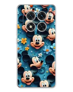 Чехол для Xiaomi Redmi Note 14 Pro с картинкой «Паттерн Микки и Минни»