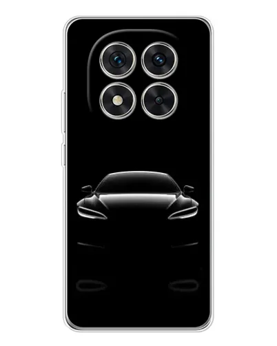 Чехол для Xiaomi Redmi Note 14 Pro с картинкой «Силуэт Tesla Night»