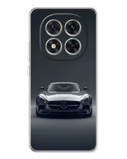 Чехол для Xiaomi Redmi Note 14 Pro с картинкой «Mercedes на черном»