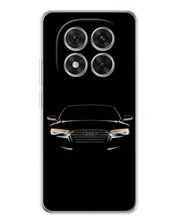 Чехол для Xiaomi Redmi Note 14 Pro с картинкой «Audi — ночной контур»