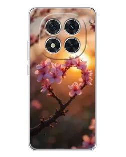 Чохол для Xiaomi Redmi Note 14 Pro з картинкою «Рожевий цвіт сердечко на тлі заходу» Чохол для Xiaomi Redmi Note 14 Pro з картинкою «Рожевий цвіт сердечко на тлі заходу»
