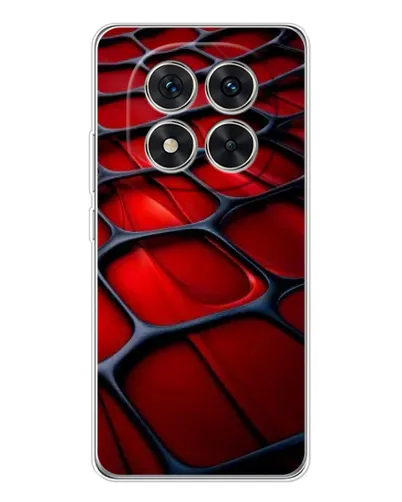 Чехол для Xiaomi Redmi Note 14 Pro с картинкой «Красная глянцевая сетка»