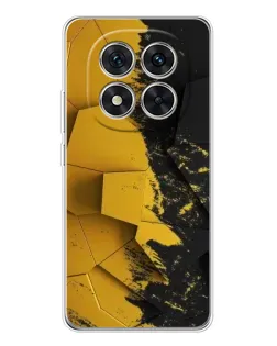 Чехол для Xiaomi Redmi Note 14 Pro с картинкой «Золотые осколки геометрии»