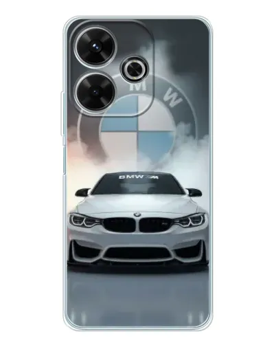 Чохол для Xiaomi Redmi Note 14 SE 5G з картинкою «BMW в білому диму» Чохол для Xiaomi Redmi Note 14 SE 5G з картинкою «BMW в білому диму»