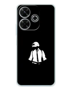 Чехол для Xiaomi Redmi Note 14 SE 5G с картинкой «PUBG — белый шлем»