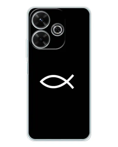 Чохол для Xiaomi Redmi Note 14 SE 5G з картинкою «Символ риби Jesus» Чохол для Xiaomi Redmi Note 14 SE 5G з картинкою «Символ риби Jesus»