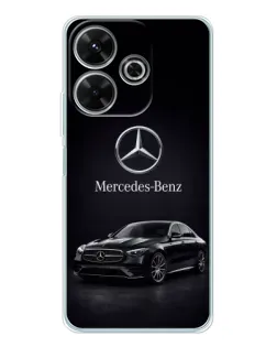 Чехол для Xiaomi Redmi Note 14 SE 5G с картинкой «Mercedes — решетка радиатора»