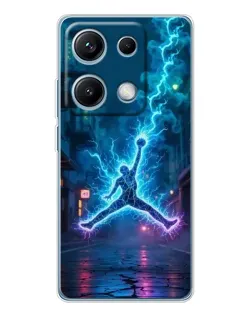 Чехол для Xiaomi Redmi Note 14S с картинкой «Jordan Gold Jumpman»