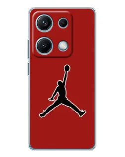 Чехол для Xiaomi Redmi Note 14S с картинкой «Jordan Red Back»