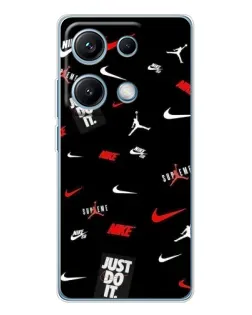 Чехол для Xiaomi Redmi Note 14S с картинкой «Nike Mix Pattern»