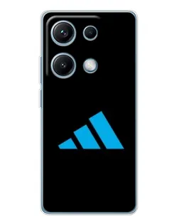 Чехол для Xiaomi Redmi Note 14S с картинкой «Adidas Cyan Logo»