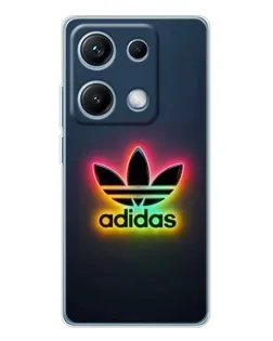 Чехол для Xiaomi Redmi Note 14S с картинкой «Неоновый Adidas»
