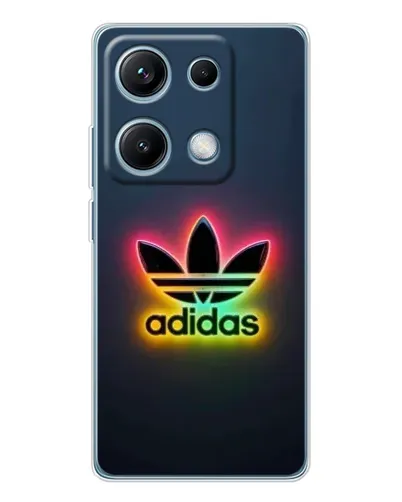 Чехол для Xiaomi Redmi Note 14S с картинкой «Неоновый Adidas»