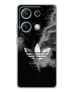 Чехол для Xiaomi Redmi Note 14S с картинкой «Абстрактный дым Adidas»