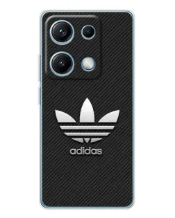 Чехол для Xiaomi Redmi Note 14S с картинкой «Adidas Карбоновая текстура»