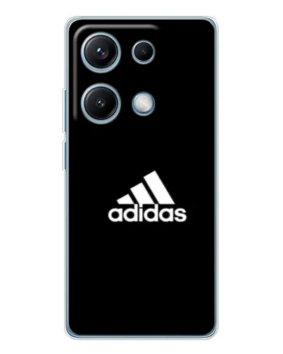 Чехол для Xiaomi Redmi Note 14S с картинкой «Черная классика Adidas»