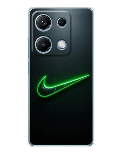 Чехол для Xiaomi Redmi Note 14S с картинкой «Неоновый контур Nike» Чехол для Xiaomi Redmi Note 14S с картинкой «Неоновый контур Nike»