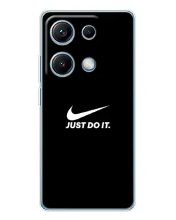 Чехол для Xiaomi Redmi Note 14S с картинкой «Минимализм от Nike»