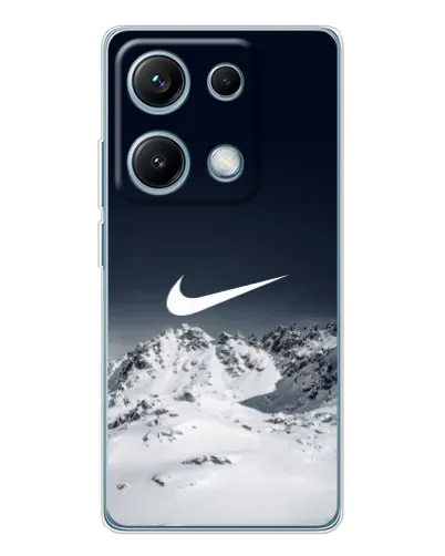 Чехол для Xiaomi Redmi Note 14S с картинкой «Nike — зимние горы» Чехол для Xiaomi Redmi Note 14S с картинкой «Nike — зимние горы»