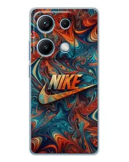 Чехол для Xiaomi Redmi Note 14S с картинкой «Nike в абстракции»
