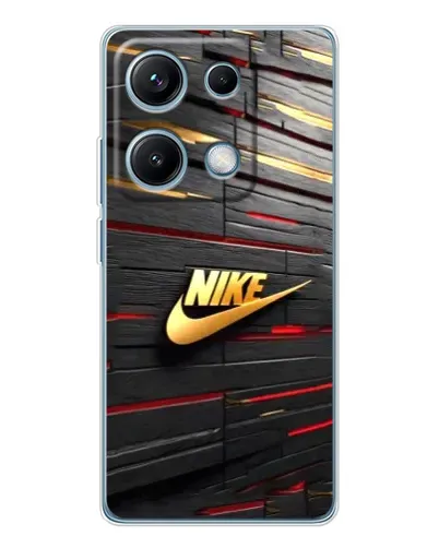 Чехол для Xiaomi Redmi Note 14S с картинкой «Золотой Nike на металле» Чехол для Xiaomi Redmi Note 14S с картинкой «Золотой Nike на металле»