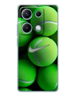 Чехол для Xiaomi Redmi Note 14S с картинкой «Теннисные мячи Найк»