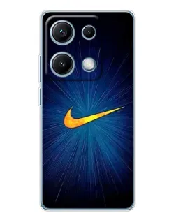 Чохол для Xiaomi Redmi Note 14S з картинкою «Синій пульс Nike»