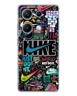 Чохол для Xiaomi Redmi Note 14S з картинкою «Яскравий колаж Nike»