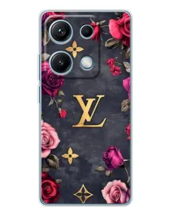 Чехол для Xiaomi Redmi Note 14S с картинкой «Цветочный Louis Vuitton»