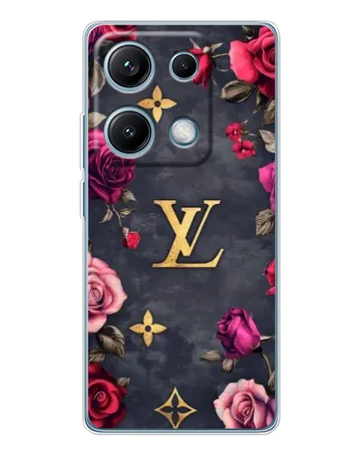 Чехол для Xiaomi Redmi Note 14S с картинкой «Цветочный Louis Vuitton»