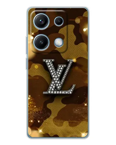 Чехол для Xiaomi Redmi Note 14S с картинкой «Камуфляжный Louis Vuitton»