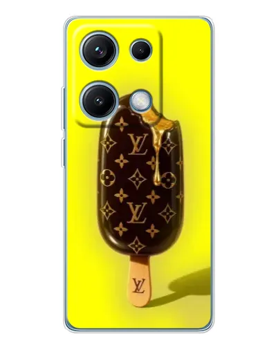 Чехол для Xiaomi Redmi Note 14S с картинкой «Мороженое от LV»