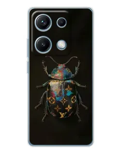 Чехол для Xiaomi Redmi Note 14S с картинкой «LV — мраморный принт»