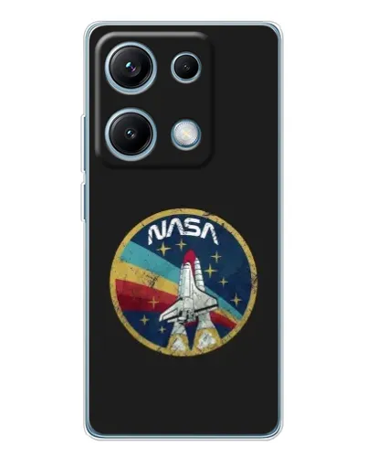 Чехол для Xiaomi Redmi Note 14S с картинкой «NASA — эмблема миссии»