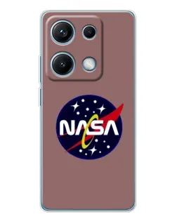 Чехол для Xiaomi Redmi Note 14S с картинкой «NASA — ретро космос»