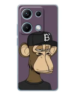 Чехол для Xiaomi Redmi Note 14S с картинкой «Bored Ape в кепке»