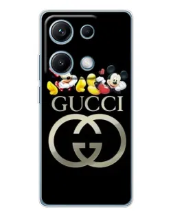 Чехол для Xiaomi Redmi Note 14S с картинкой «Gucci — герои Disney»