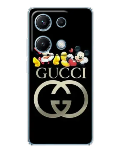 Чехол для Xiaomi Redmi Note 14S с картинкой «Gucci — герои Disney»