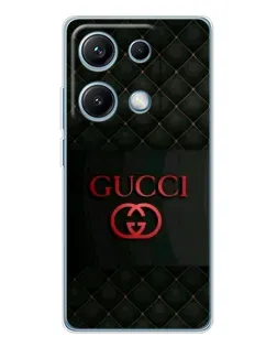 Чехол для Xiaomi Redmi Note 14S с картинкой «Gucci — стеганый черный»