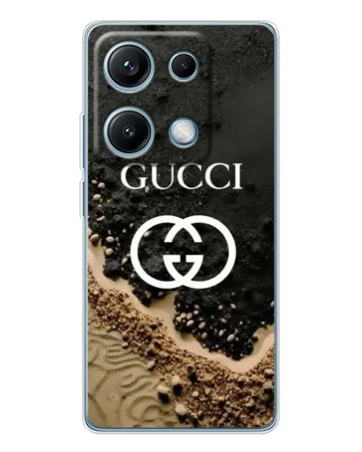 Чехол для Xiaomi Redmi Note 14S с картинкой «Gucci — песчаные дюны»