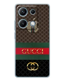 Чехол для Xiaomi Redmi Note 14S с картинкой «Gucci — брендированный десерт»