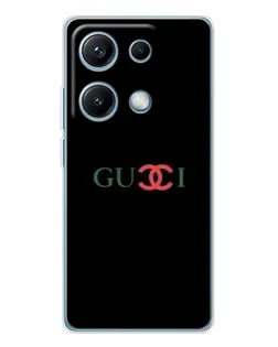 Чехол для Xiaomi Redmi Note 14S с картинкой «Gucci — красный градиент»