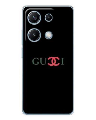 Чехол для Xiaomi Redmi Note 14S с картинкой «Gucci — красный градиент»