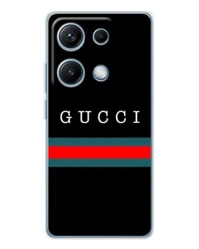Чехол для Xiaomi Redmi Note 14S с картинкой «Gucci — красный пояс»