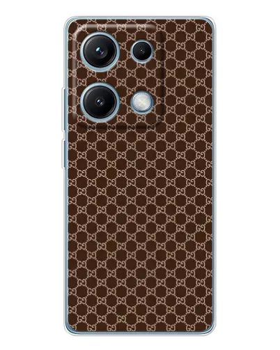 Чохол для Xiaomi Redmi Note 14S з картинкою «Gucci — шоколадна сітка» Чохол для Xiaomi Redmi Note 14S з картинкою «Gucci — шоколадна сітка»